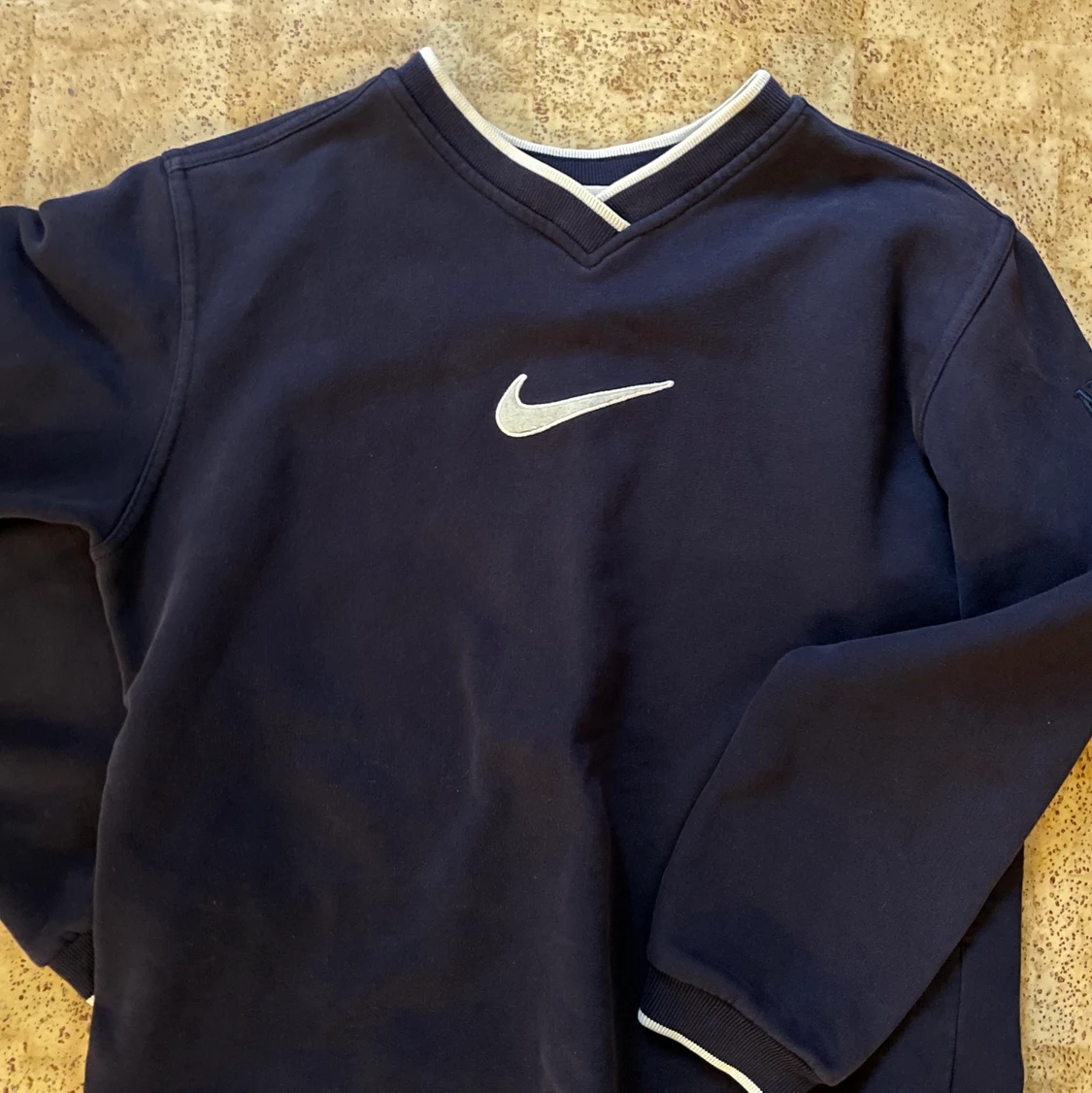 Marinblå Nike sweatshirt  - 90