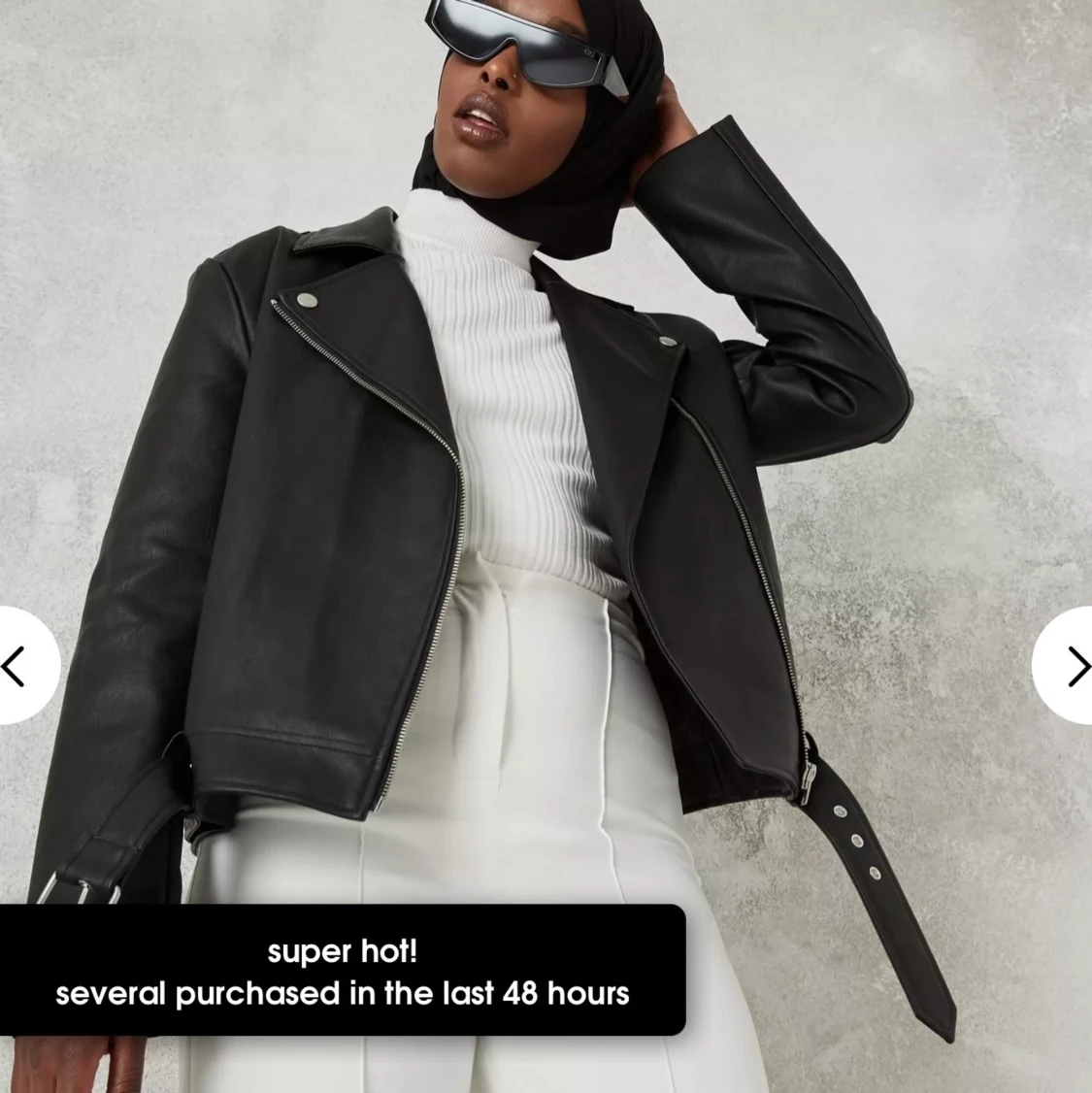 Helt ny skinnjacka  - 90