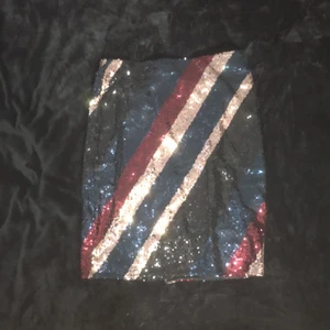 Glittrig kjol från Esmara  - Glittrig kjol med även slits bakom, passar jätte bra till fester. Helt oanvänd. Pris kan diskuteras också.