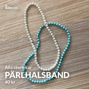 Pärlhalsband finns massa färger - Pärlhalsband 