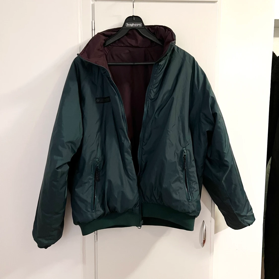  lila/grön vändbar bomber - 90