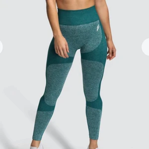 Gröna tights från pretty little thing - Gröna tights från pretty little thing i storlek S, bilder lånade från Doyoueven för de är exakt likadana bara annan logga. Tredje bilden ser man loggan.