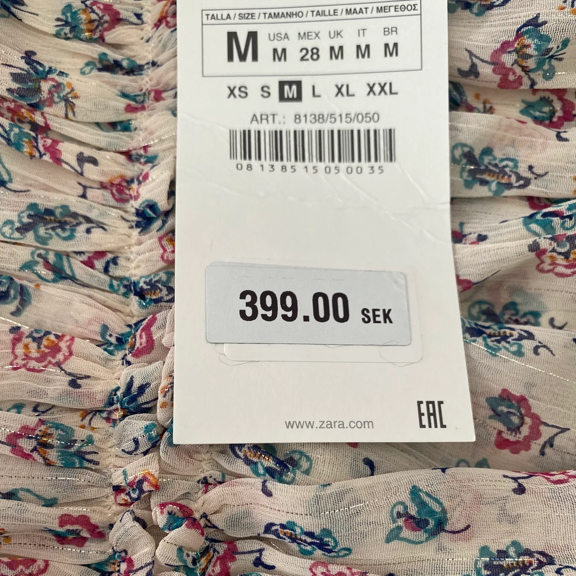 Blommig zara klänning - 91