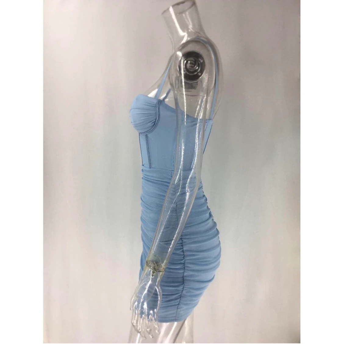 Ljusblå festklänning  - 90