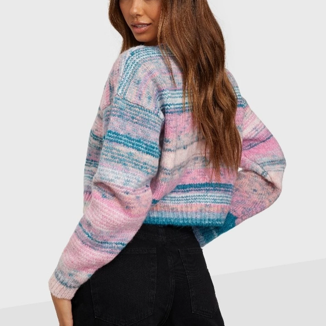 Stickad tröja Space Yarn knit - 90