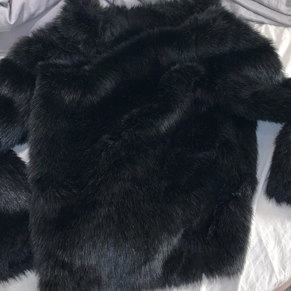 Svart superfin pälsjacka i strl S😍 - 91