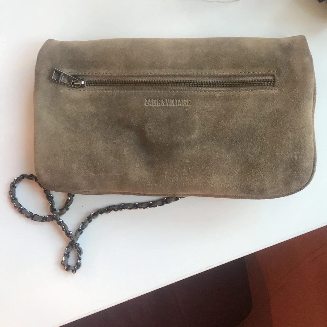 Zadig & Voltaire handväska beige mocka - 91