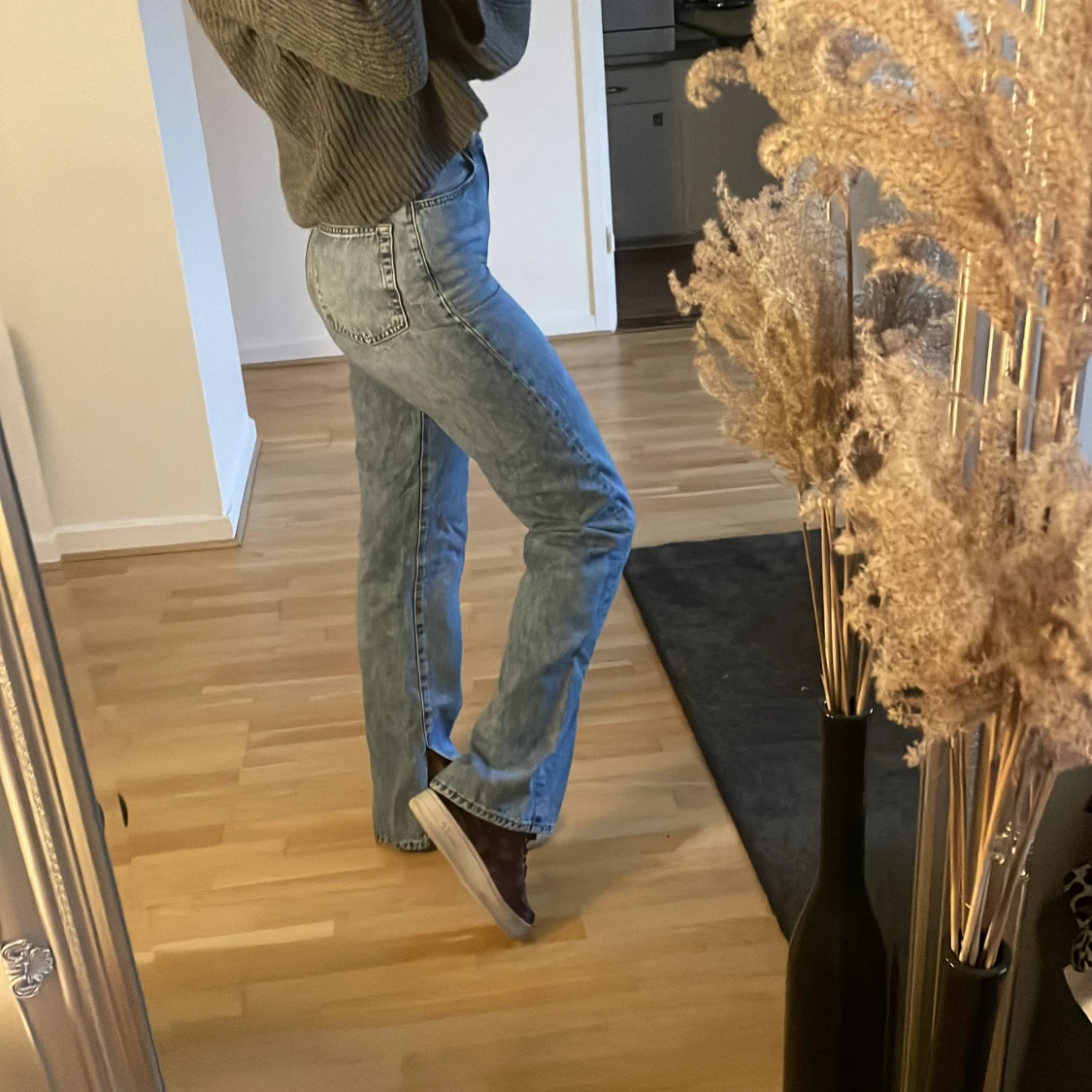 Jeans med slits  - 90