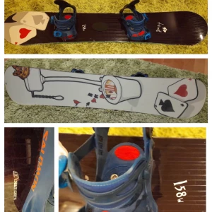 Snowboard - Snowboard i super skick. Den är 158 lång. Säljer då den inte kommer till användning längre, om ni har fler frågor eller vill se fler bilder skriv i PM💕 (pris går att diskutera)