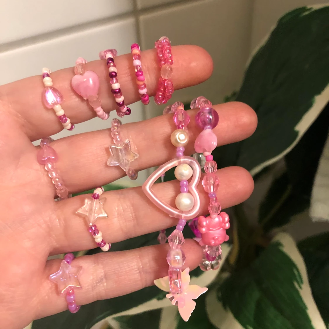 Ringar💖 pärlringar billigt paketpris FRI FRAKT - 91