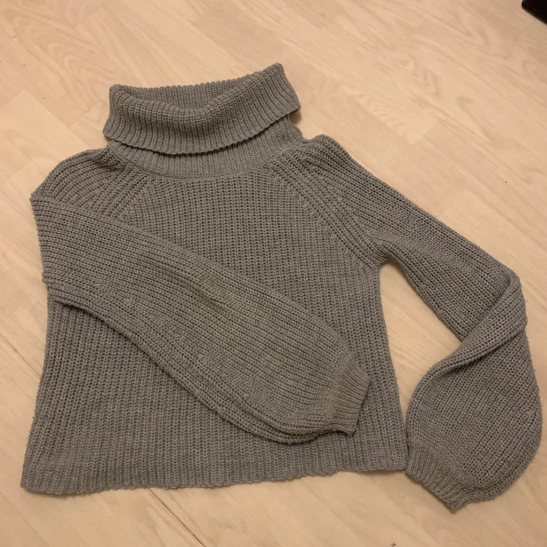 Grå Stickad tröja - 90