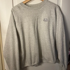 Grå Sweatshirt Fruit of The Loom strl M - Frukt of The Loom, storlek M, avklippt nederkant. Perfekta gråa sweatern🌪🌫🌬❄️