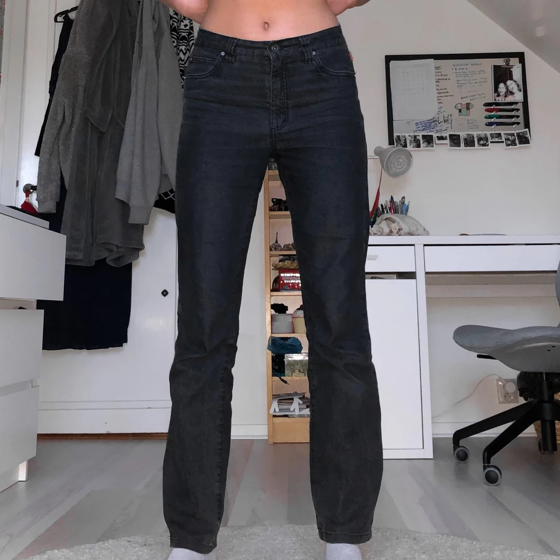 Svarta low waist jeans - 91