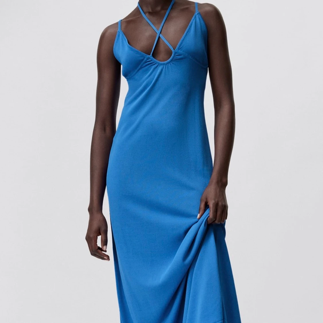 Blå klänning xrån Zara - 90