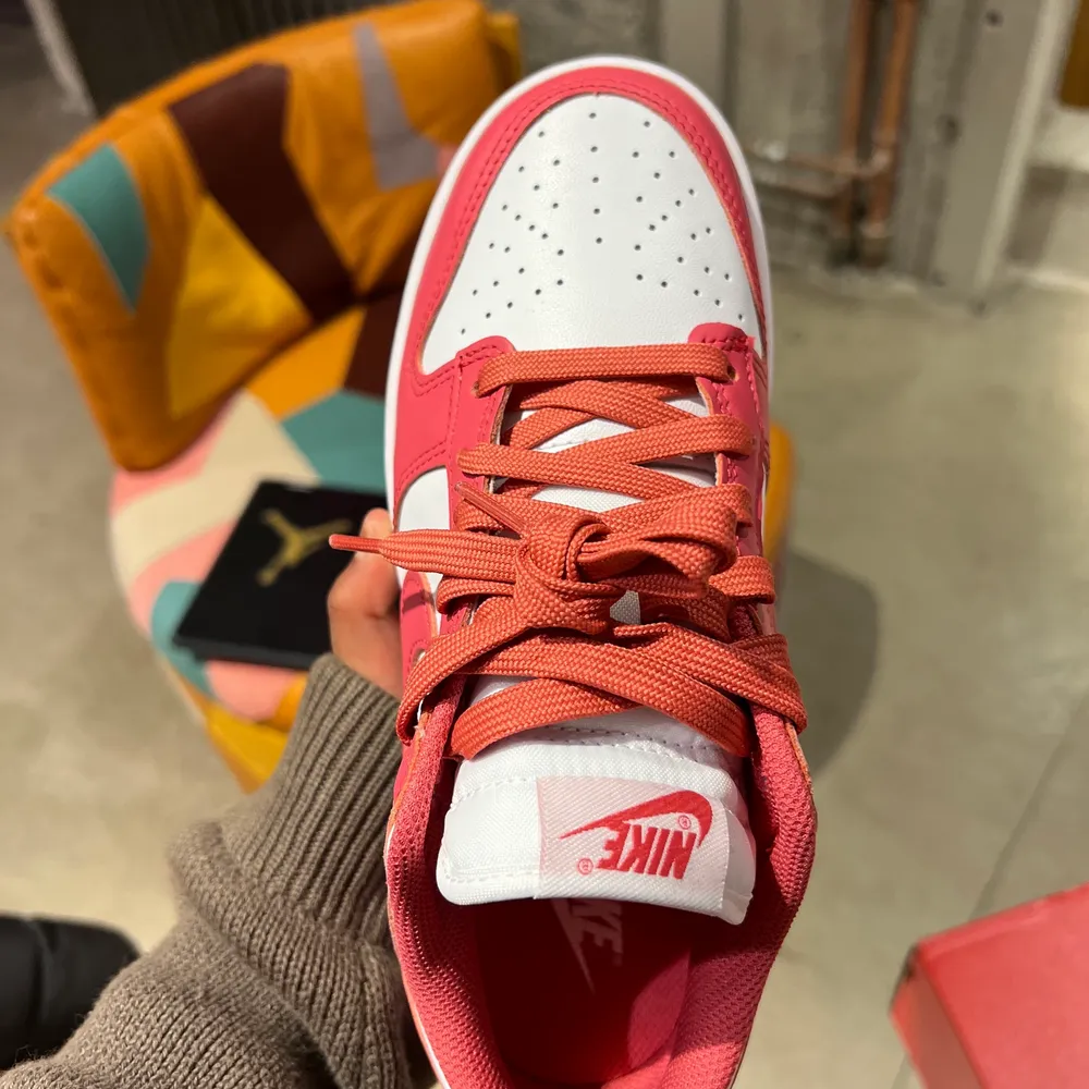 Nike dunk archeo pink i storlek 38. Nyskick. Kvitto medföljer. . Skor.