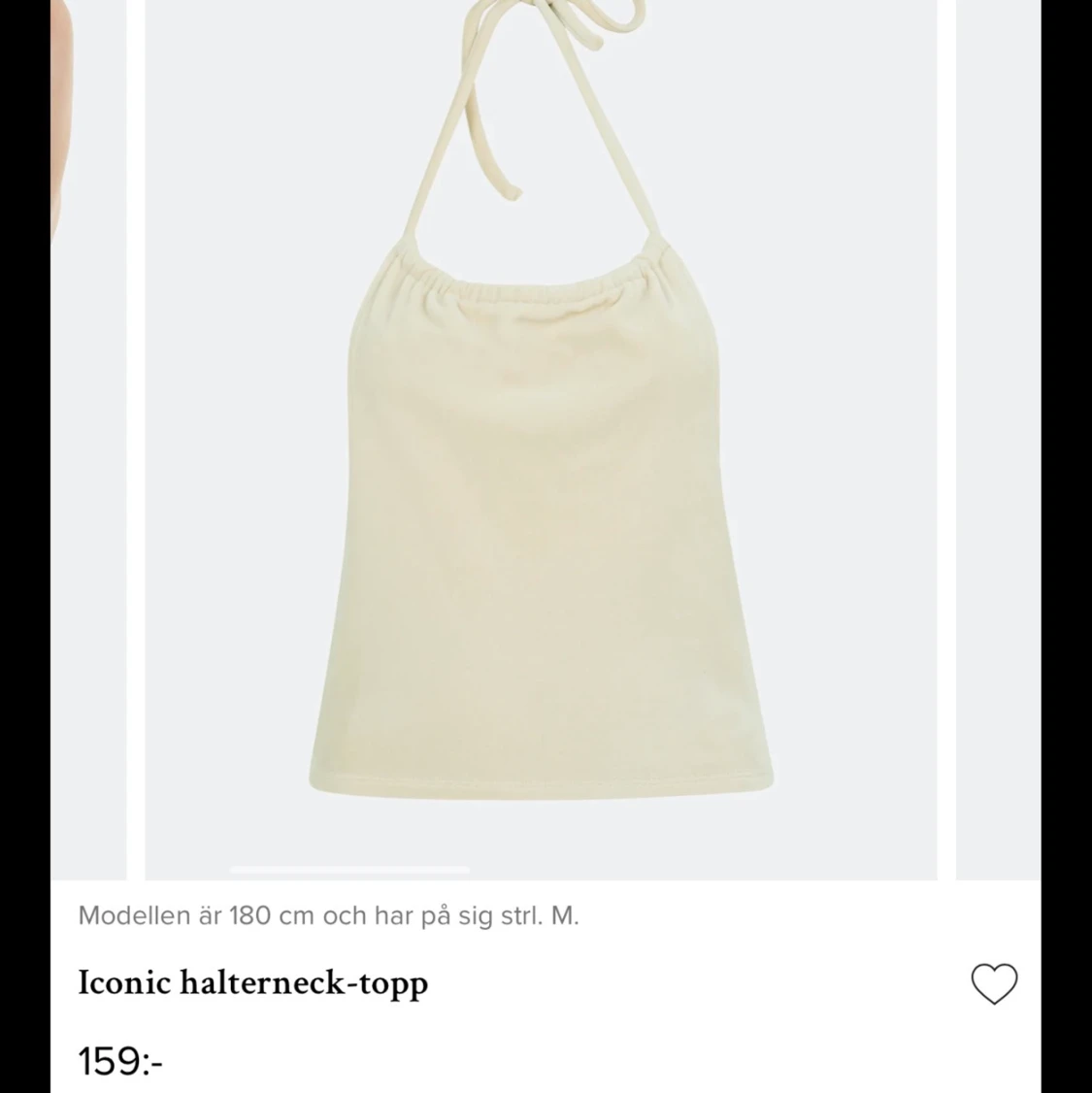 Halterneck-topp från bikbok  - 91