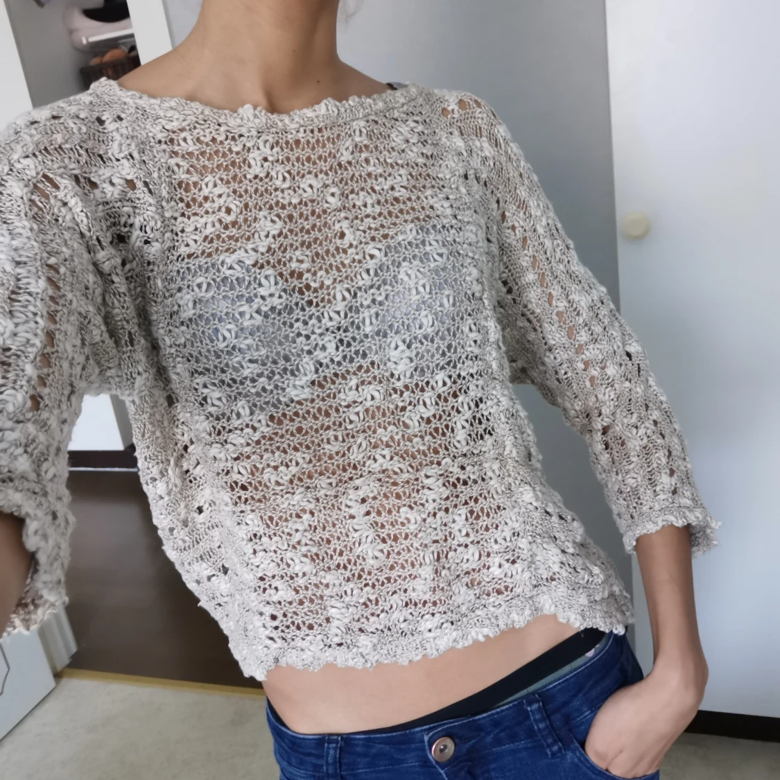 Tunn vår o somrig stickad tröja