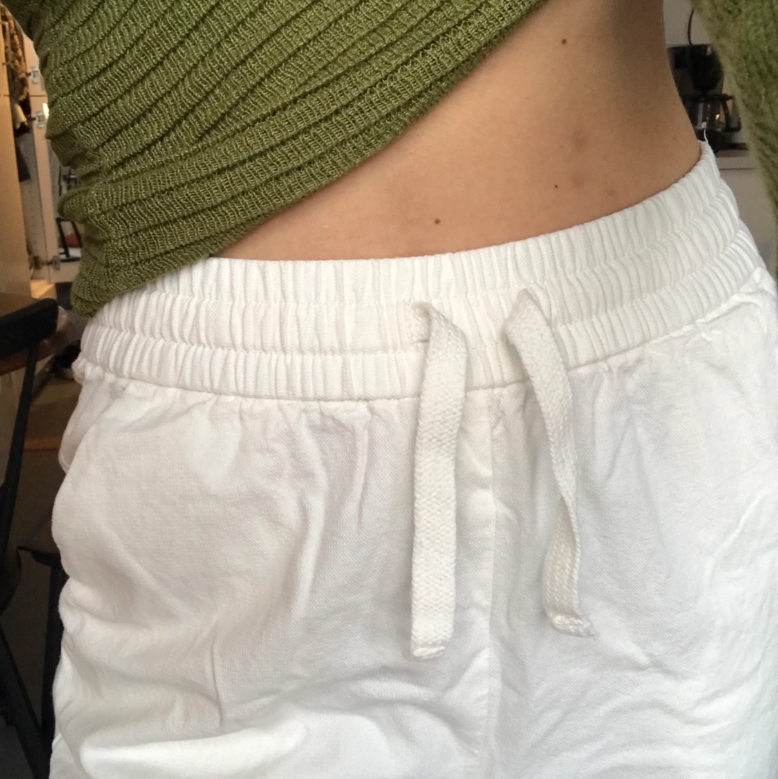 Vita Linnebyxor Monki - 90