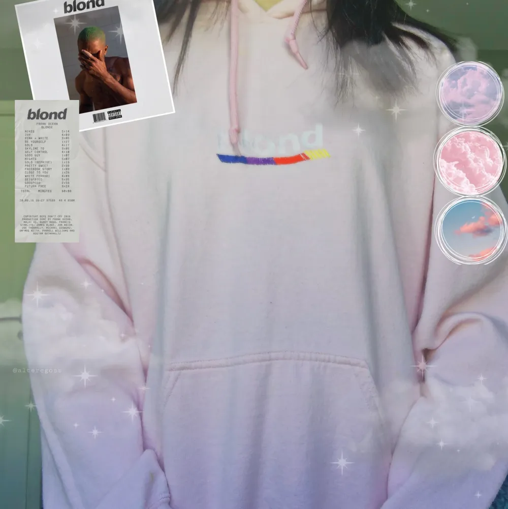 Super fin rosa Frank ocean hoodie! Skönt material, passar xs/s 🌟 fläck på framsidan . Hoodies.