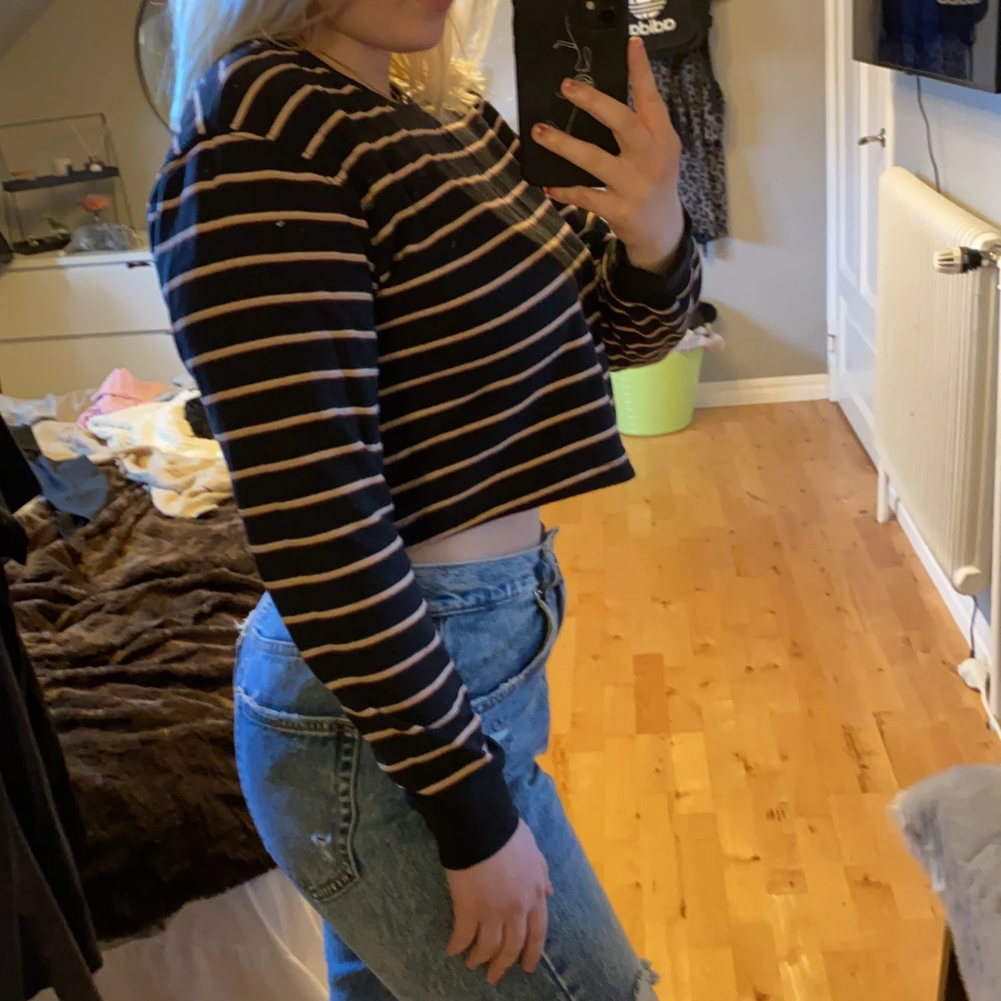 Långärmad croptop - 91