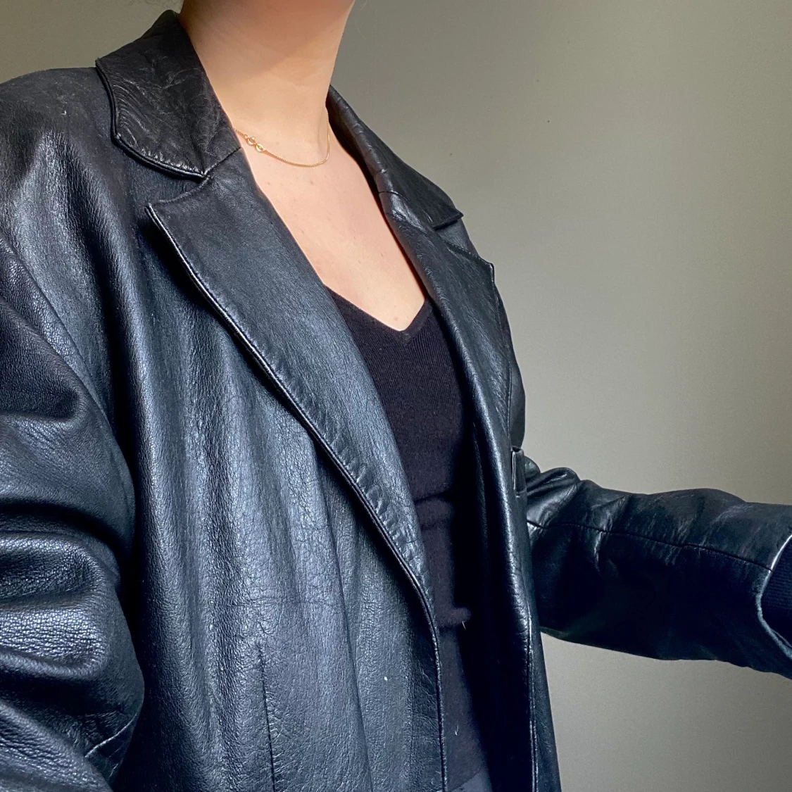 Läderjacka strl M - 90