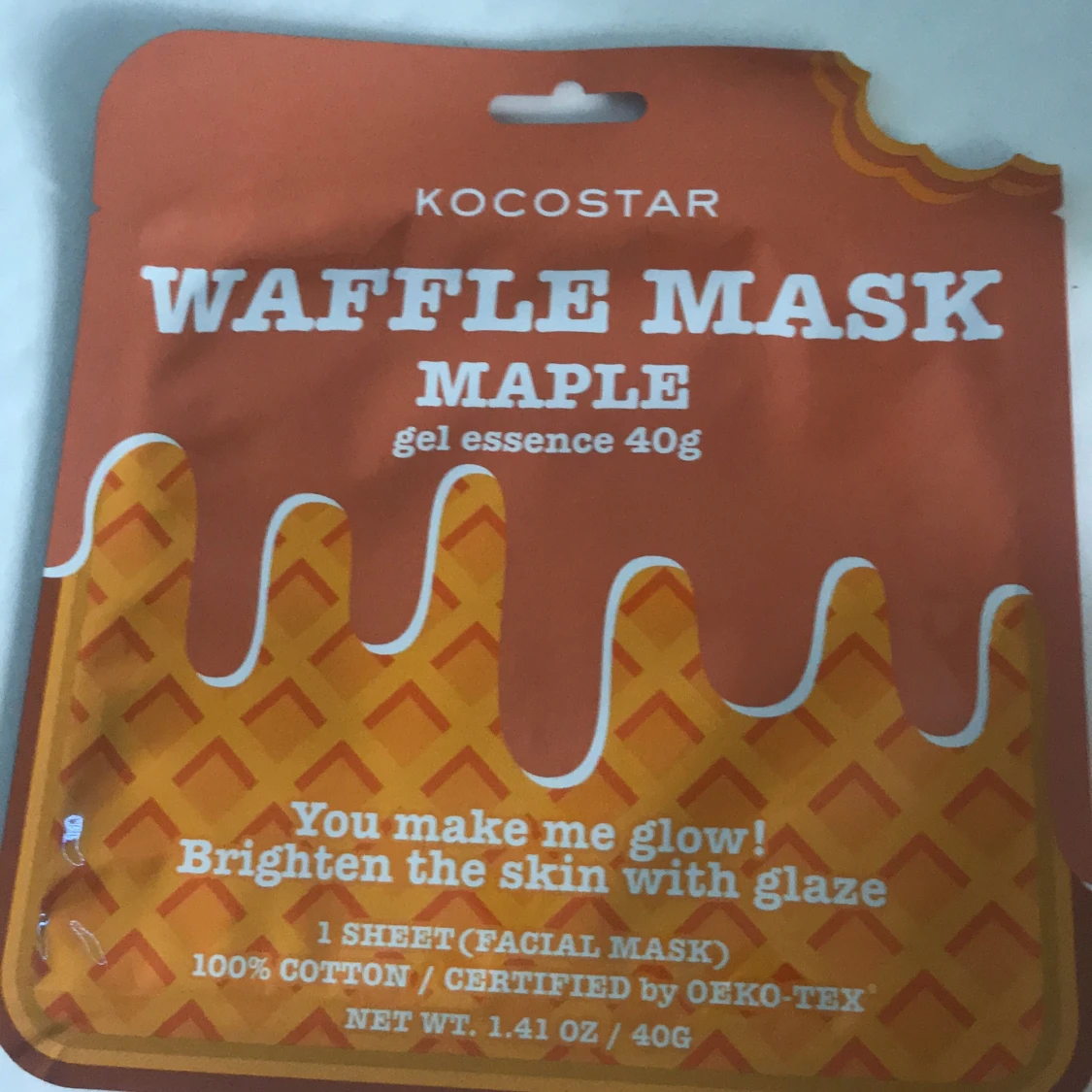 Waffel shet mask/ ansiktsmask 