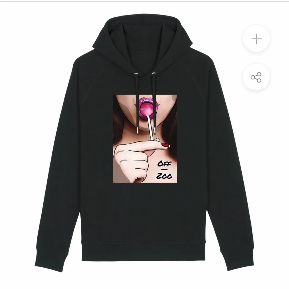 Snygg hoodie med print, bra skick. Köptes för ca 500. Köparen står för frakt💗. Hoodies.