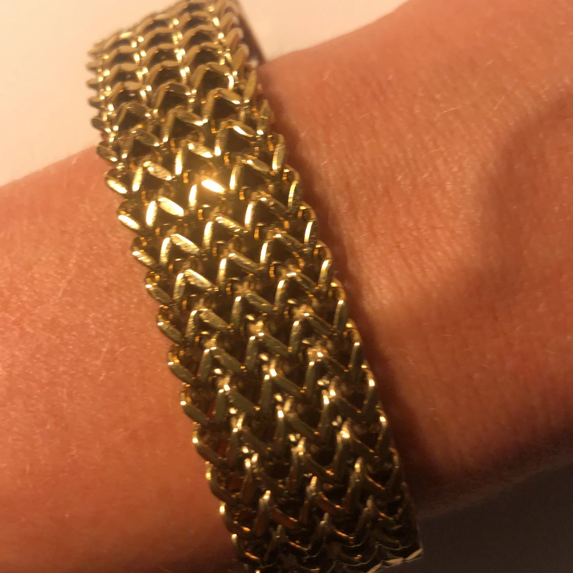 Guld armband edblad - 91