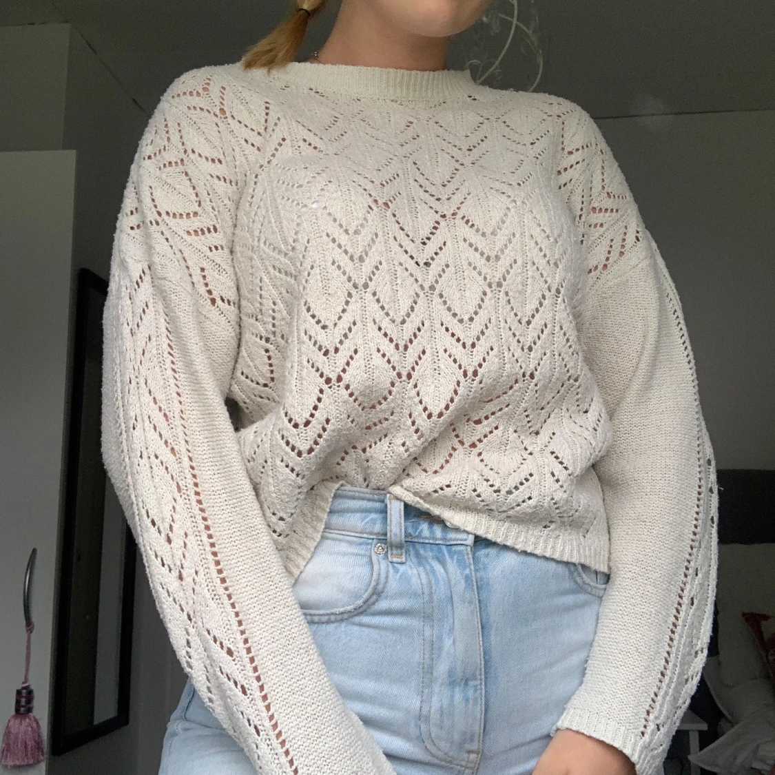 Sweatshirt stickad  - 90