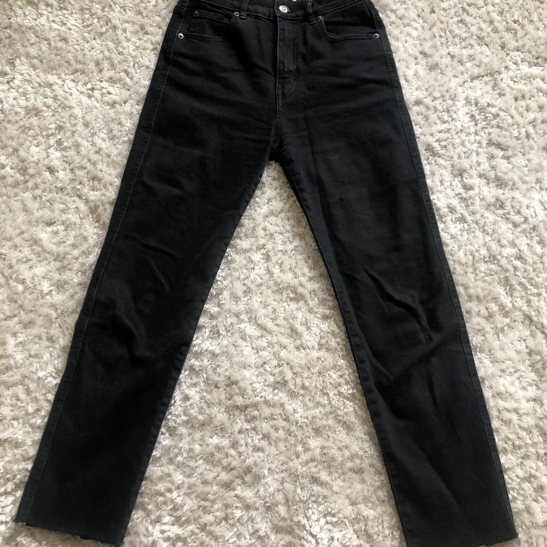 Svarta raka jeans, storlek 36