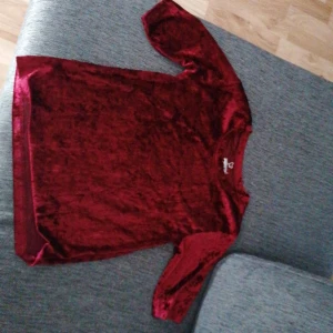 Tröja - Sammet tyg. Färgen är som vin röd! Använd en gång. Säljes på grund av inte min färg. 