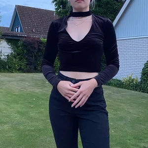 Långärmad tröja  - Långärmad sammetströja. Använd ett fåtal gånger men är fortfarande i bra skick. Köparen står för pris+frakt🥰