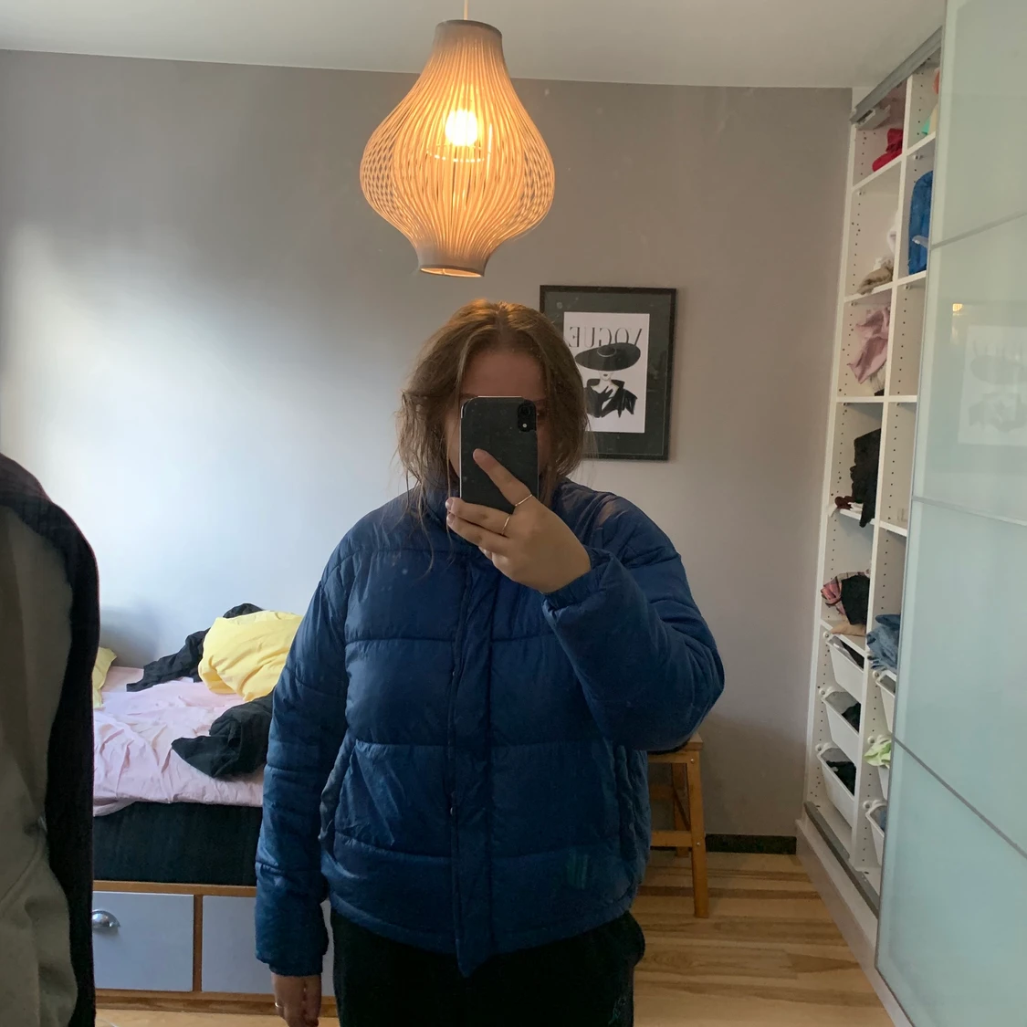 Superfin klarblå dunjacka! - 90