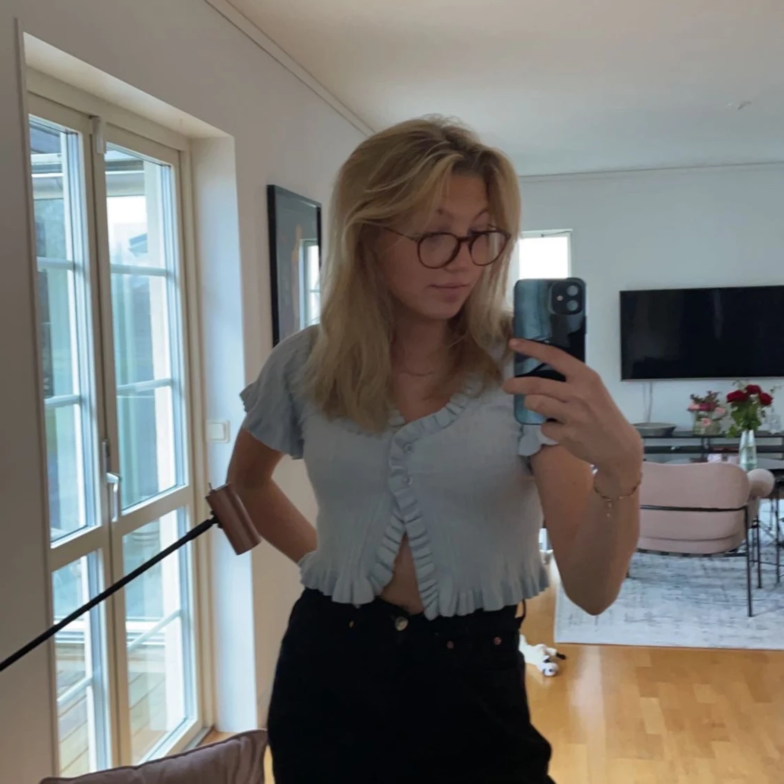 Ljusblå Kofta/Topp från chiquelle