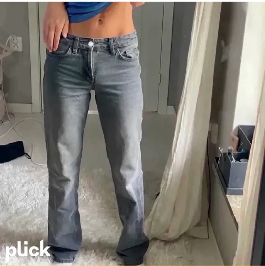 Gråa zara jeans
