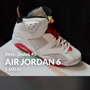 Air Jorden 6 (aldrig använda) - Stolek 43 , oanvänd, äkta märke, frakt står köparen för (200kr) då är de spårbar frakt. 