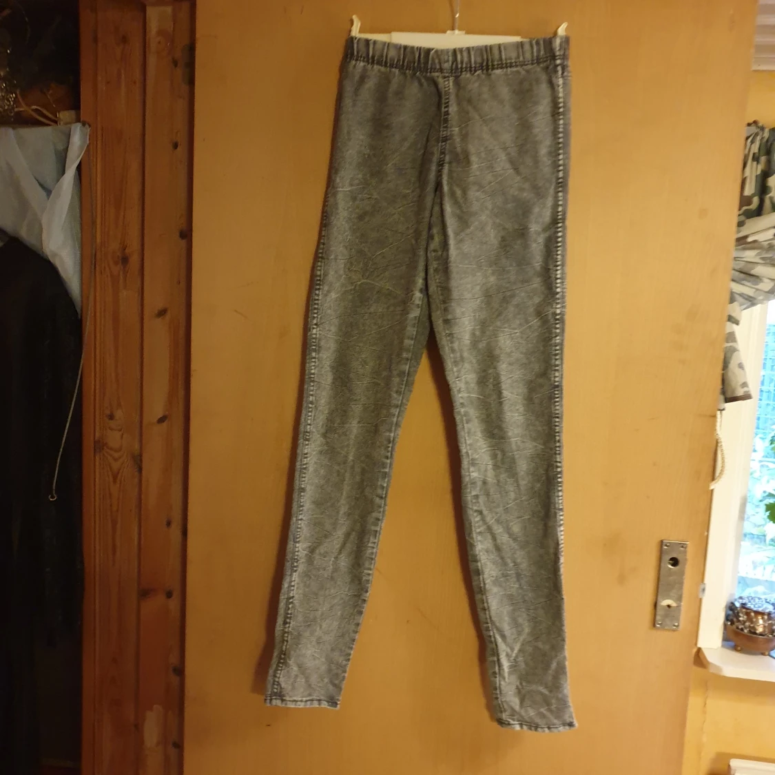 Snygga jeans legging elastiska divides - 91