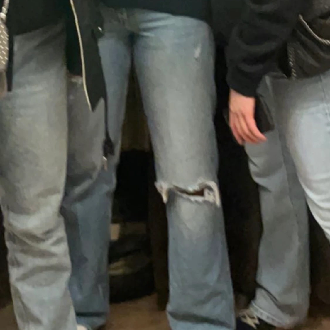 Ljusblå zara byxor!