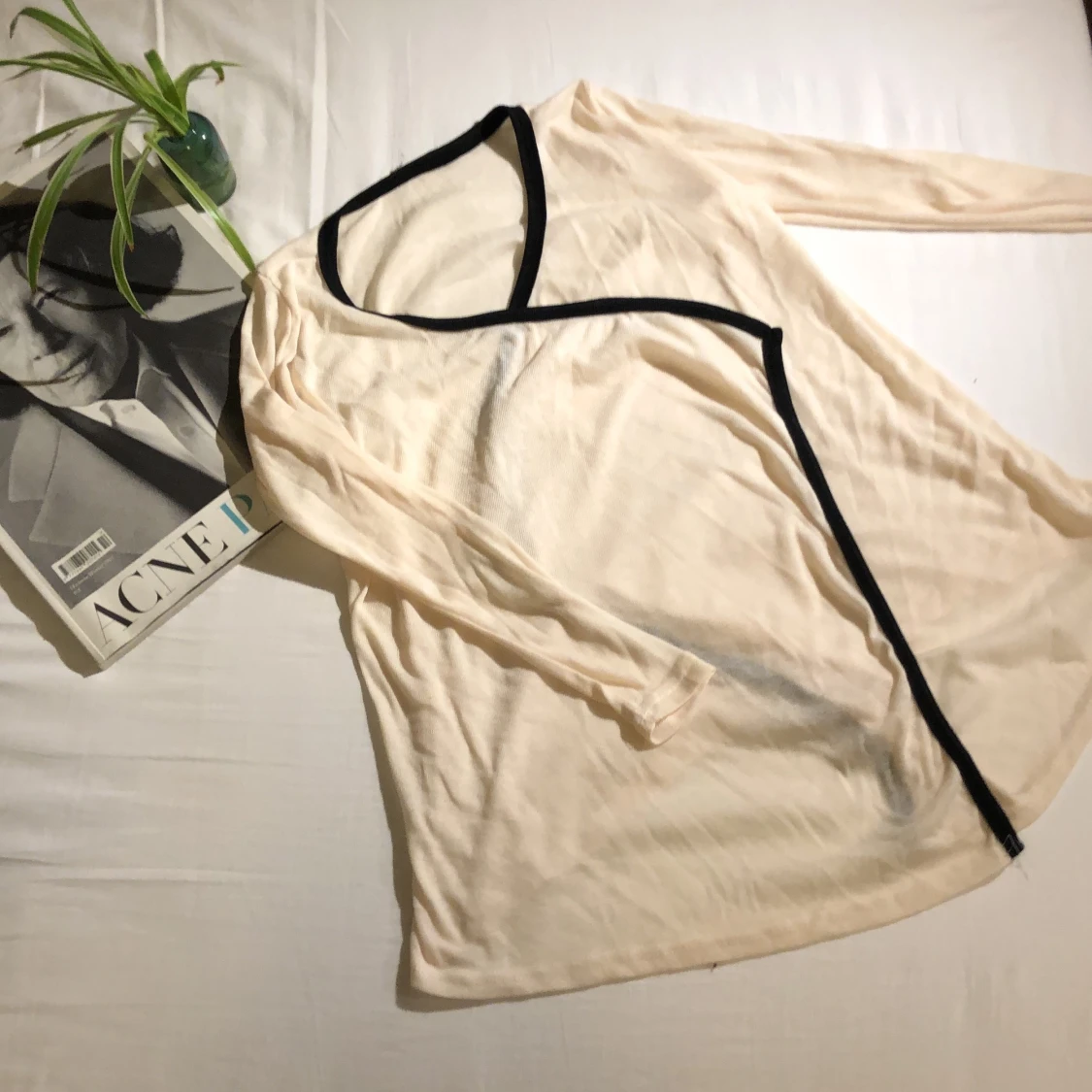 Vit tröja stickat XS/S - 90