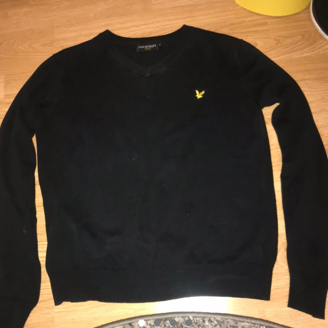 Svart Vintage Lyle & Scott tröja - 90