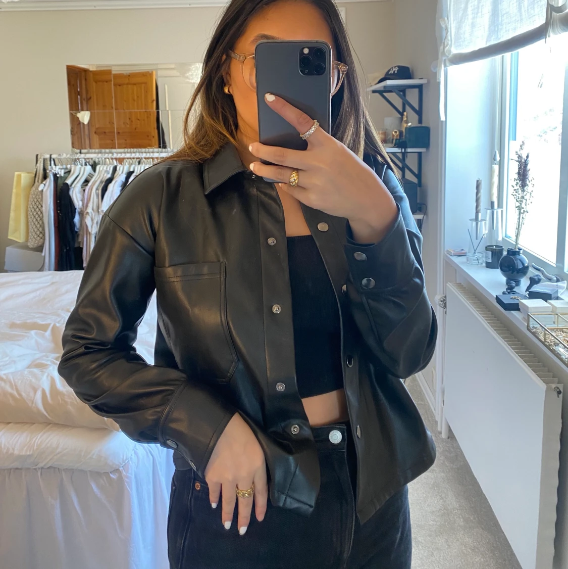 Skinn skjorta - ASOS