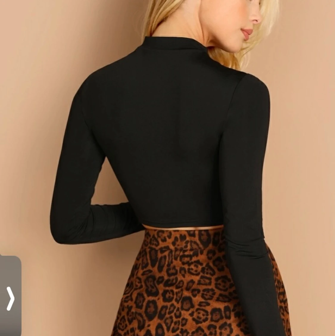 Svart långärmad tröja  - 90