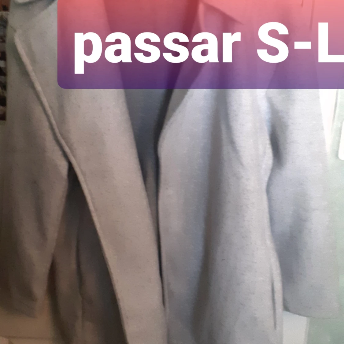 S-L, grå-jacka/kappa, *ZARA 