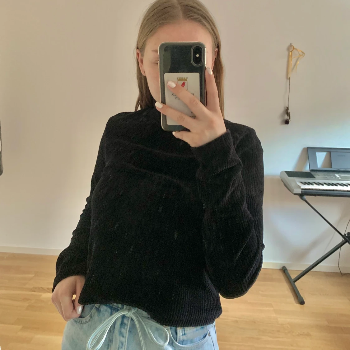 Svart Manchester polotröja