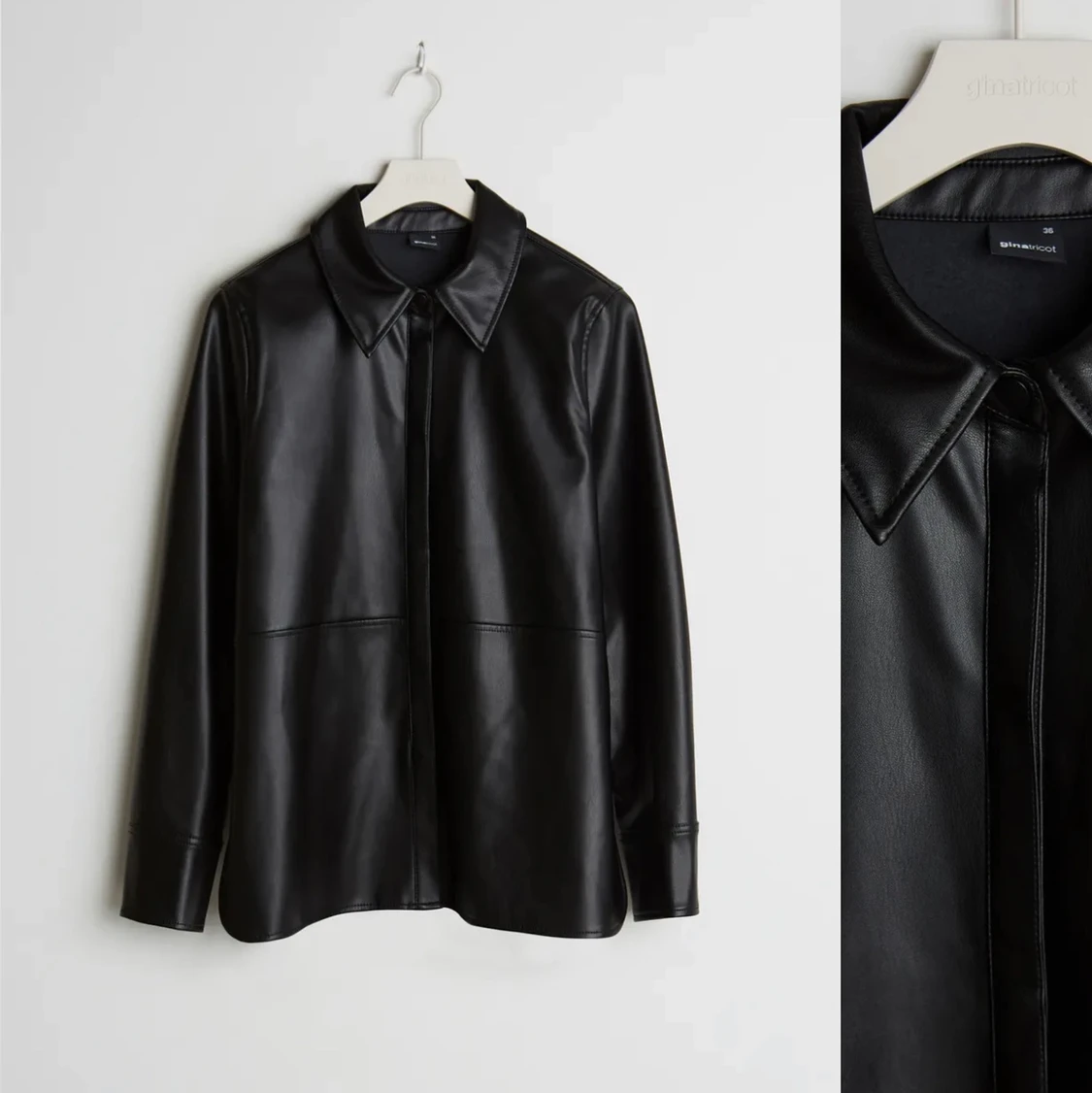 PU skjorta från Gina tricot. 