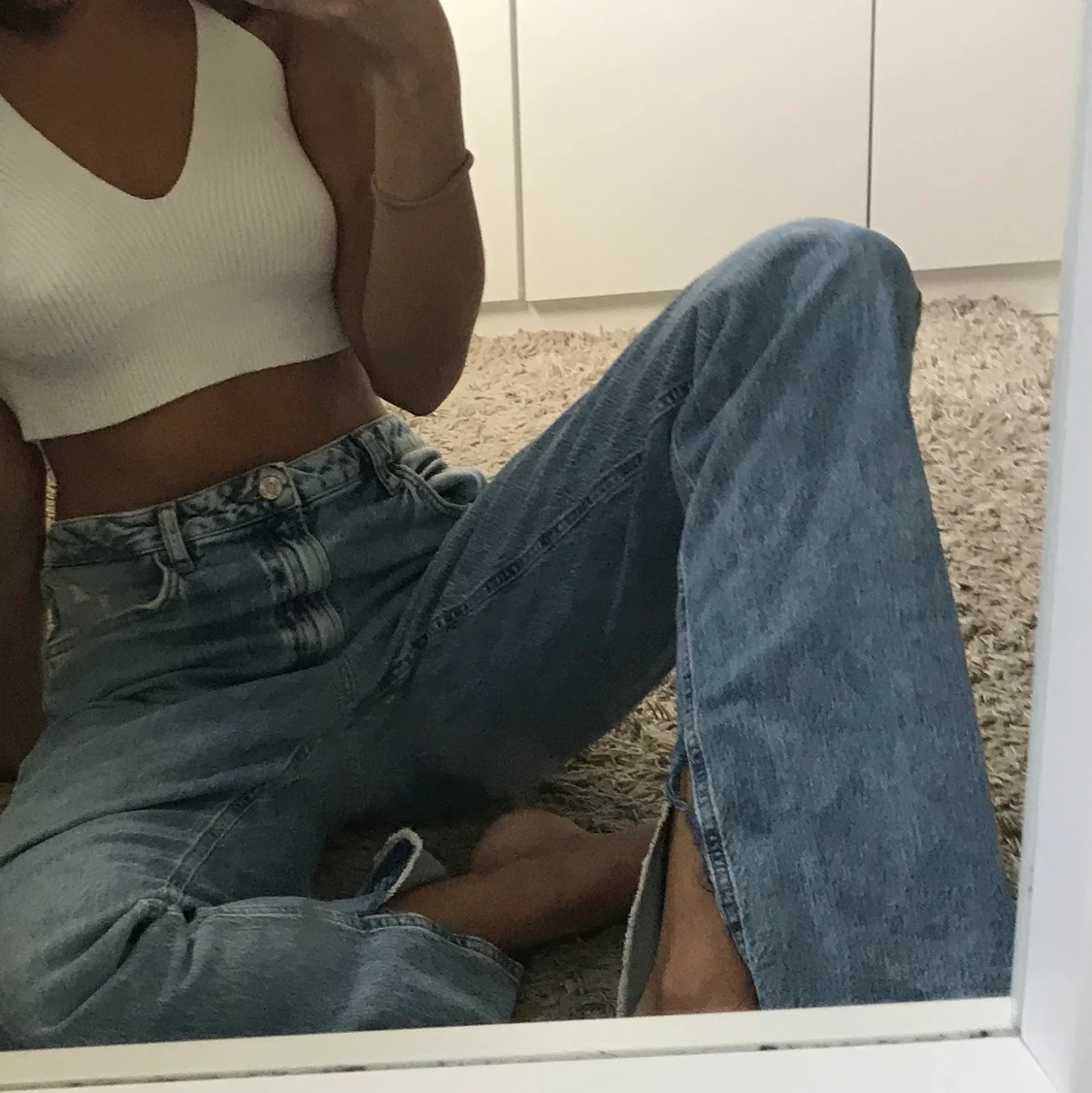 ZARA jeans strl 44 med slits! - 91