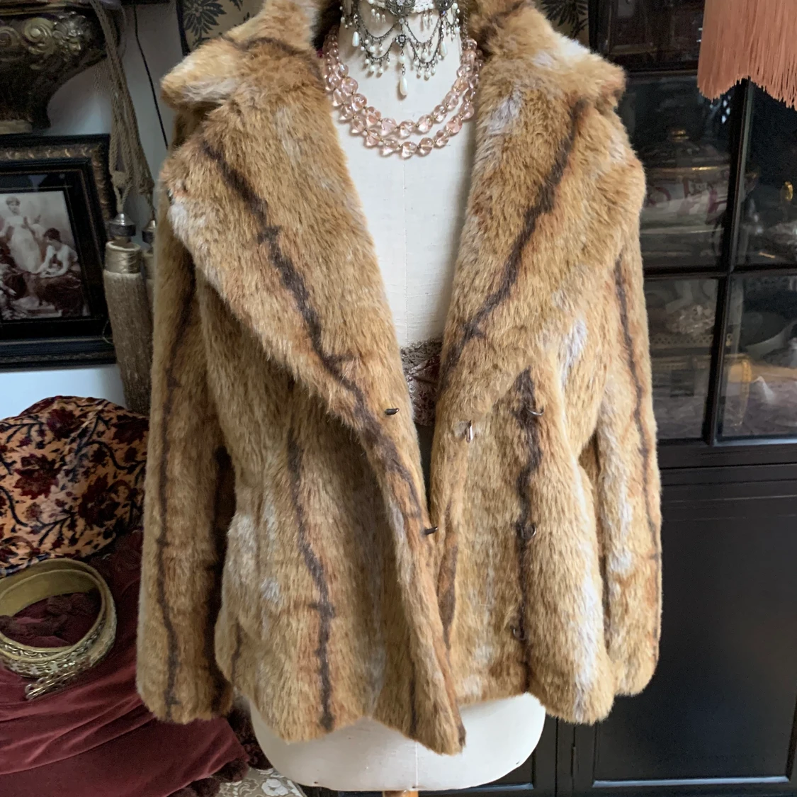 Fuskpälsjacka  stl L  nyskick - 91