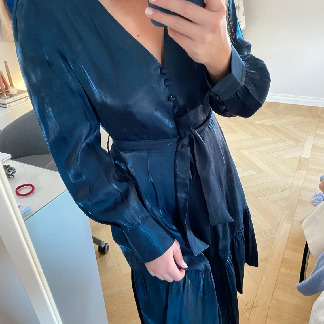 Blå silkesklänning från Nümph - 90