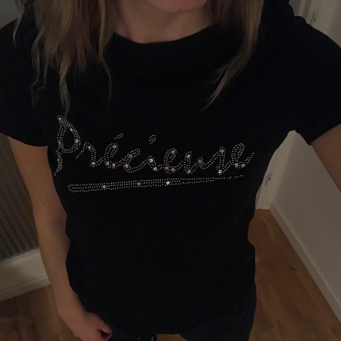 Svart tshirt med tryck