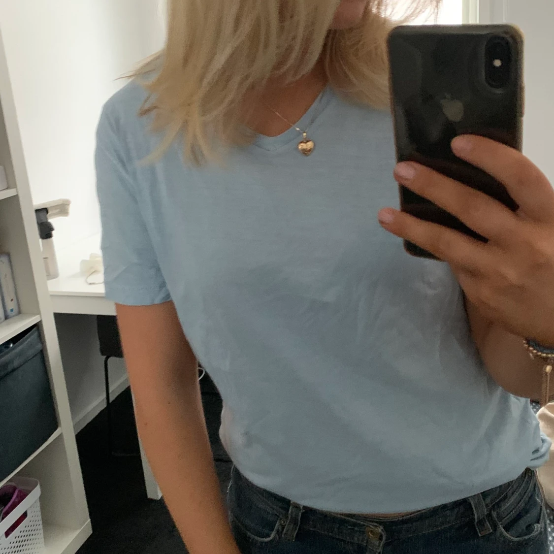 Ljusblå T-shirt - 91